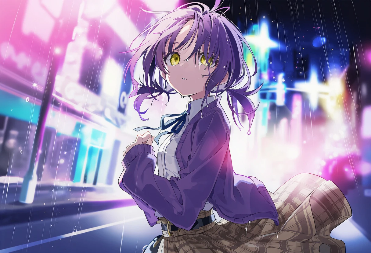 雨の街に佇む村崎静音